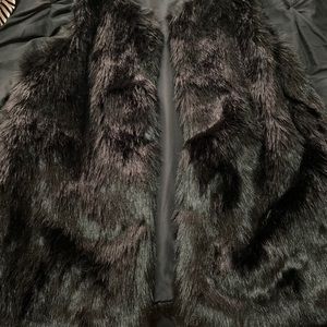 Faux fur vest